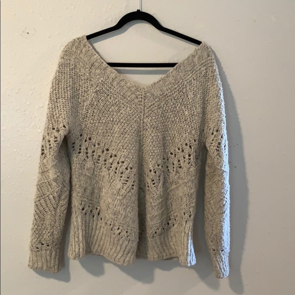 Cozy off-the-shoulder sweater
